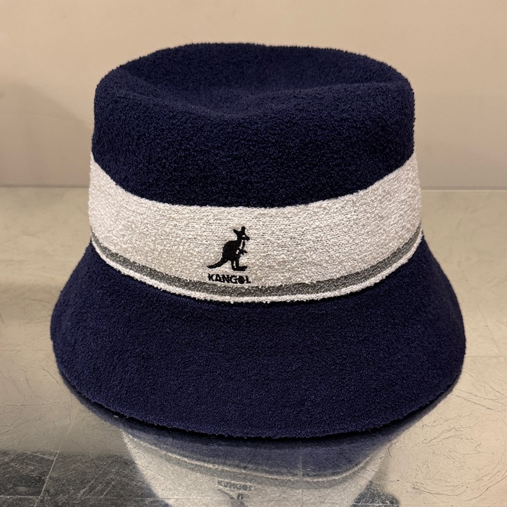 Kangol Dark Blue and Light Gray Bucket Hat